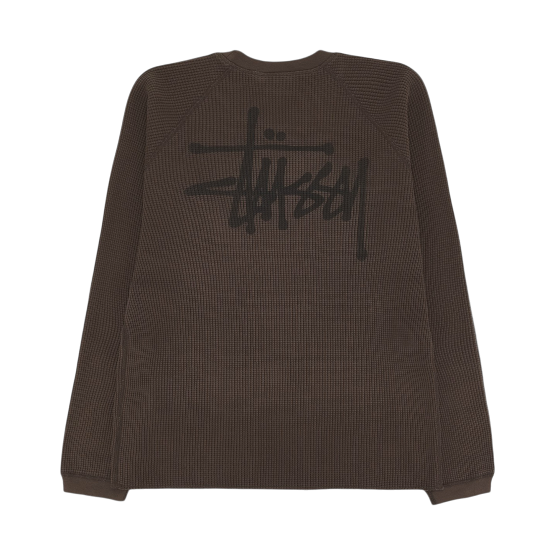 1140356 Stussy Raglan Thermal LS Crew Brown