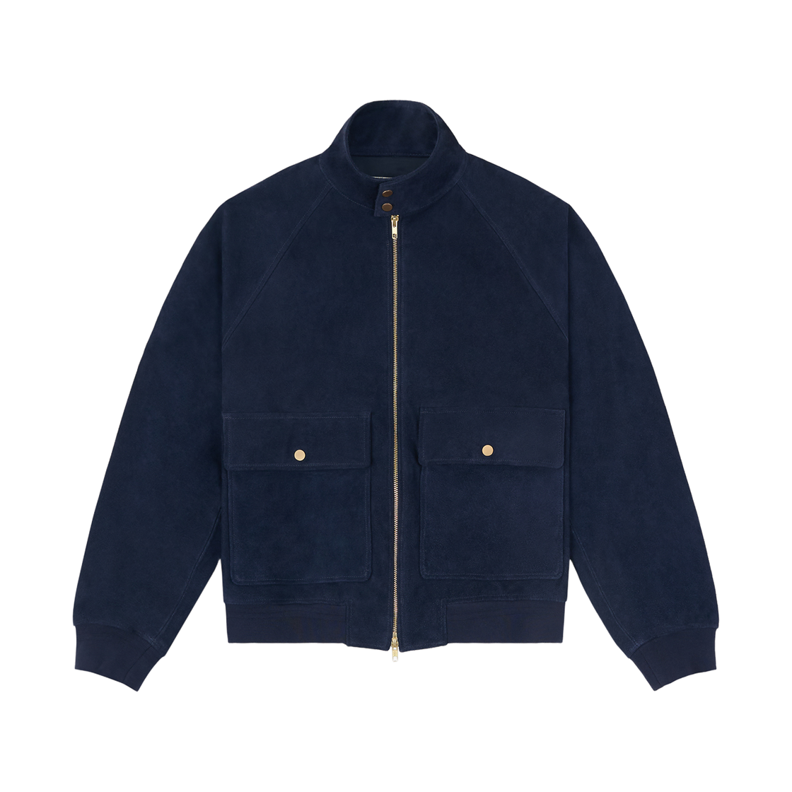 스트레인저 레귤러 핏 G9 스웨이드 해링턴 재킷  네이비(STRANGER Regular Fit G9 Suede Harrington Jacket  Navy) - 1