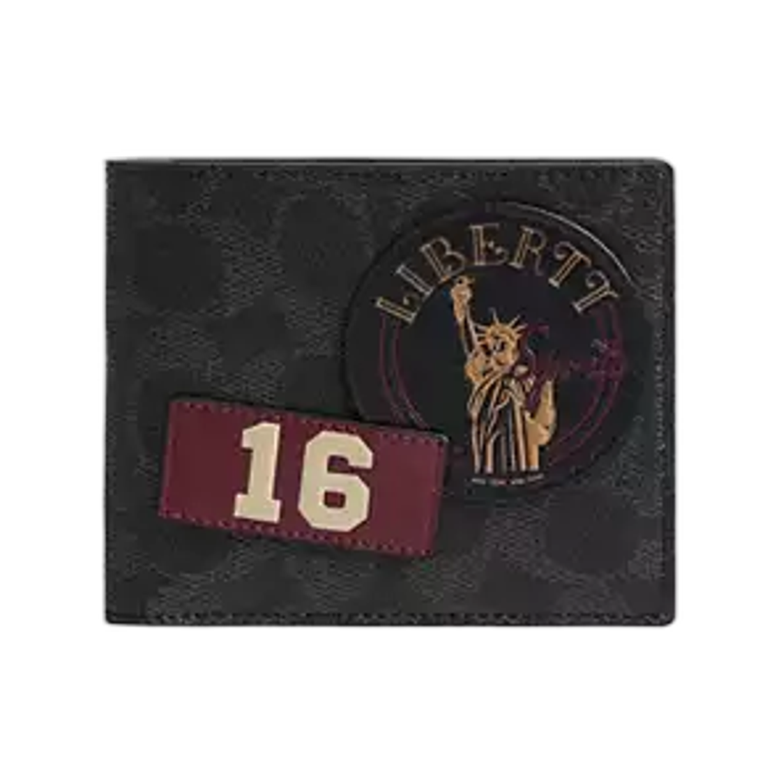 CFX44-OY2 Coach 3-in-1 Wallet with Stickers in Signature Upcrafted Leather Black Signature