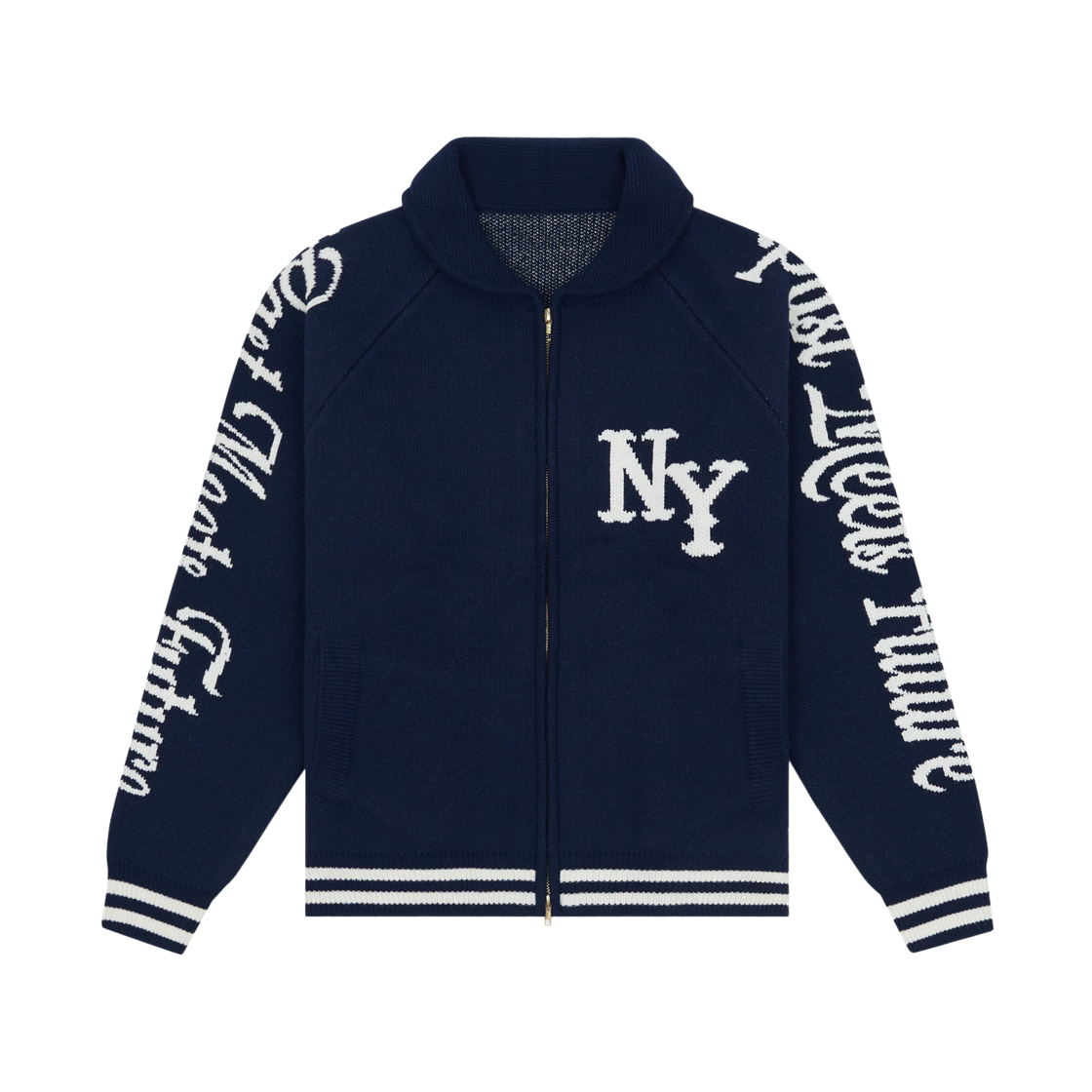 스트레인저 릴렉스드 핏 NY 자카드 울 집업 니트(STRANGER Relaxed Fit Ny Jacquard Wool Zip Knit)
