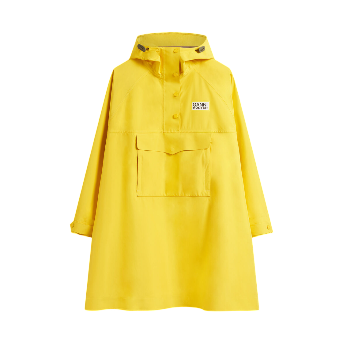 (W) 가니 판초 10K 워터프루프 쉘 레몬((W) Ganni Poncho in 10K Waterproof Shell Lemon) - 1