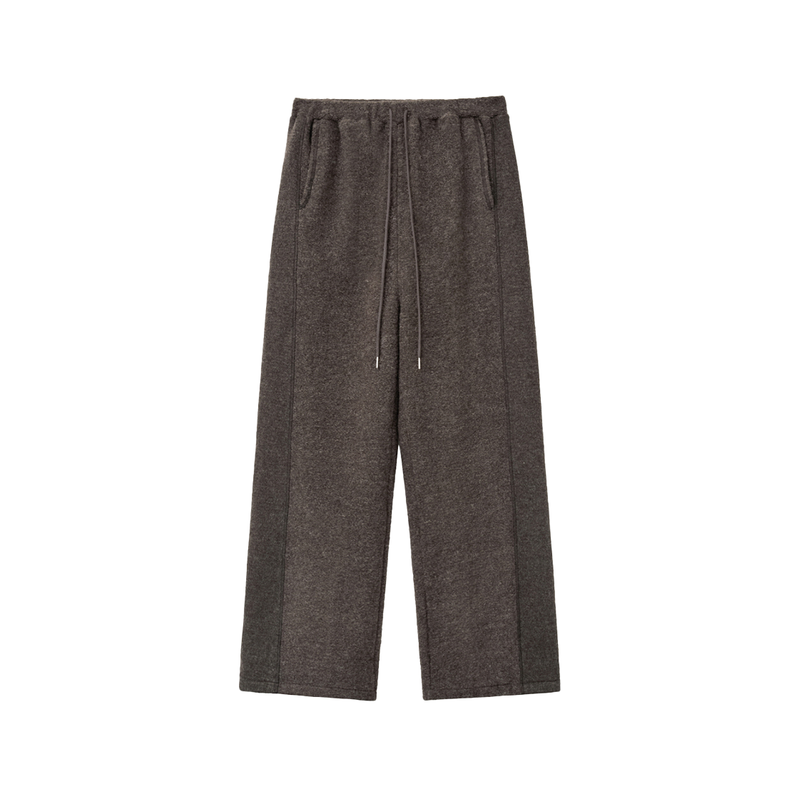 IW2F4PT04BR INSILENCE WOMEN Alpaca Wool Jersey Pants BROWN