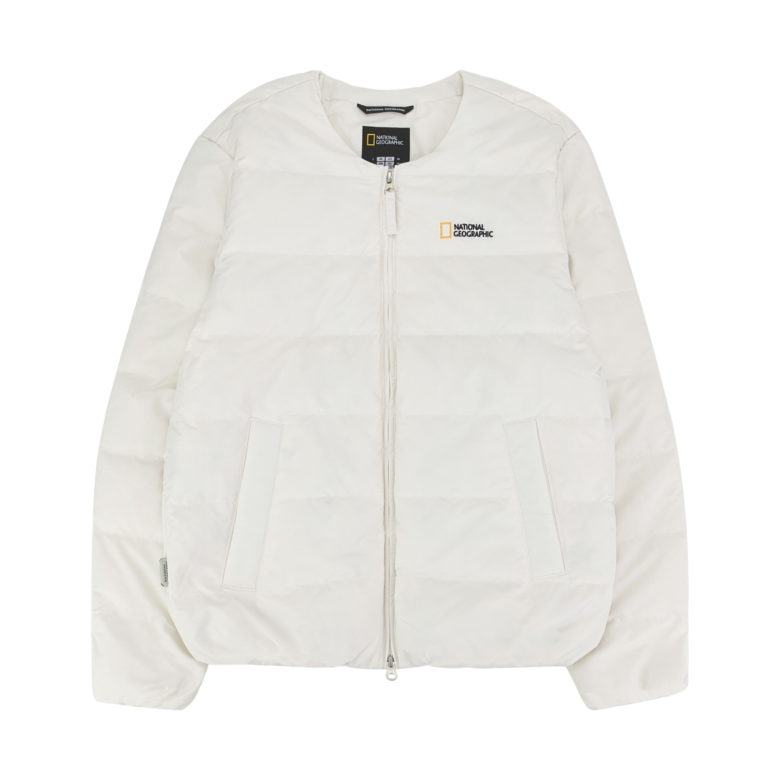 내셔널 지오그래픽 헤론 U넥 경량 구스 다운 점퍼 크리스탈 베이지(National Geographic Heron U-Neck Lightweight Goose Down Jumper Crystal Beige) - 1