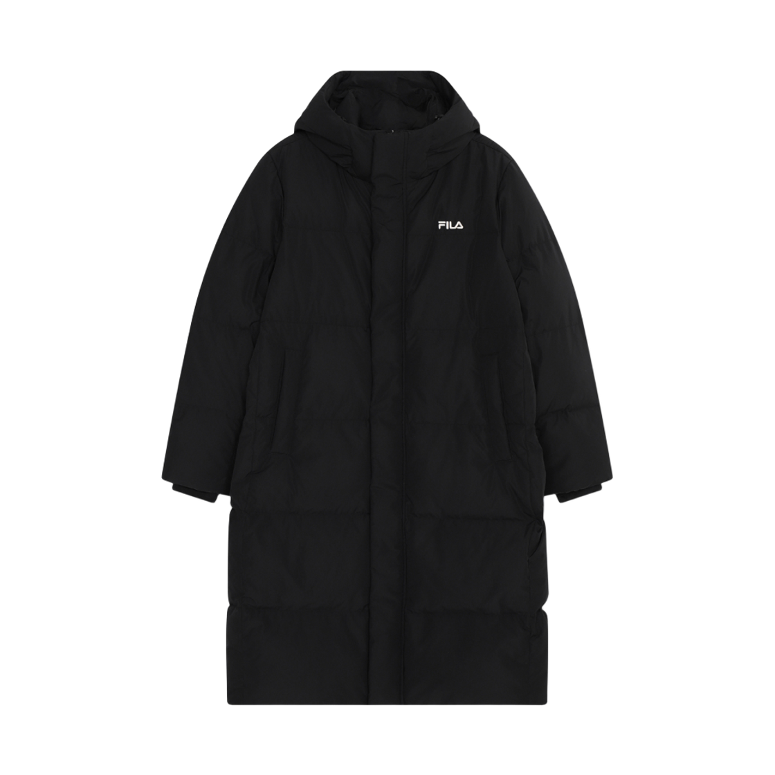 1100FS264DJ01X002014 [5% 적립] FILA Essential Long Down Jacket Black