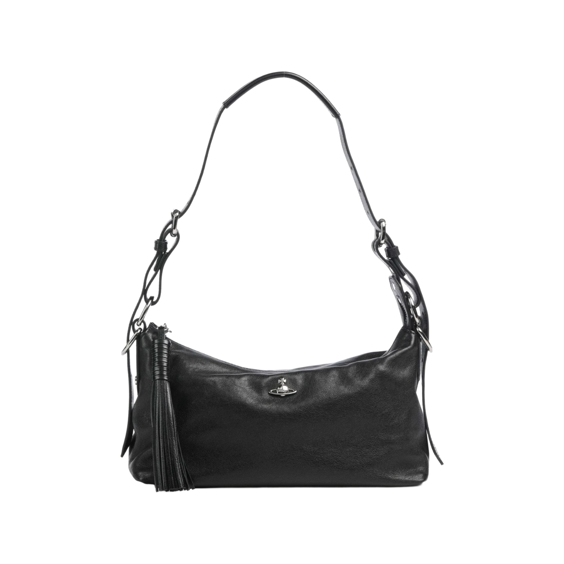 46020017W-L00BX-N401 Vivienne Westwood Emma Supple Shoulder Bag Black