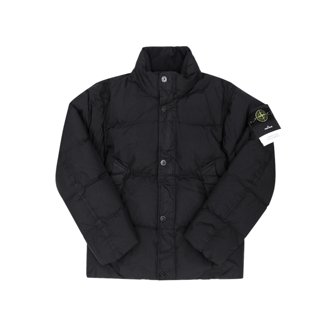 L2S154100109 S0A23 V0029 [15% 쿠폰] Stone Island 4100109 Nylon Short Down Jacket Black - 26FW