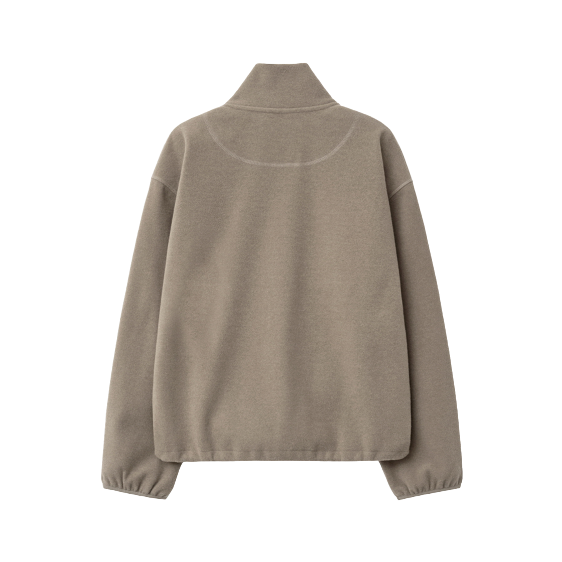 인사일런스우먼 클래식 플리스 쿼터집 애쉬 베이지(INSILENCE WOMEN Classic Fleece Quarter-Zip ASH BEIGE) - 2