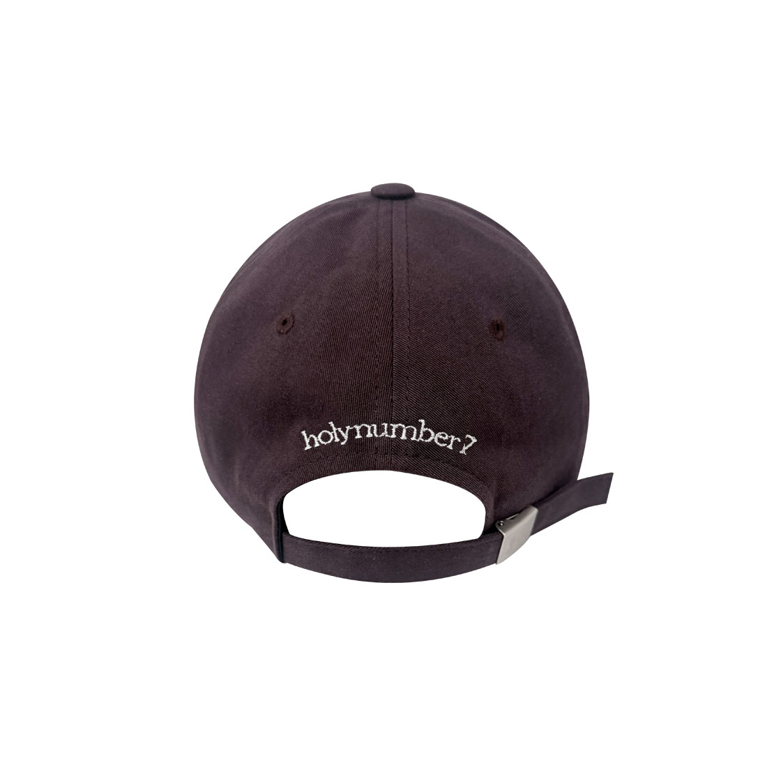 홀리넘버세븐 홀리 심볼 스몰 로고 볼캡_버건디(Holy Number 7 Holy Symbol Small Logo Ball Cap_Burgundy) - 2