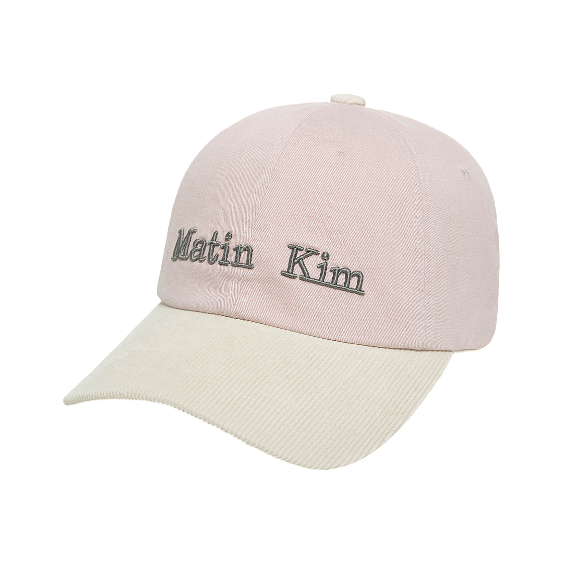 마뗑킴 클래식 로고 코듀로이 브림 볼캡 핑크(Matin Kim Classic Logo Corduroy Brim Ball Cap In Pink) - 2