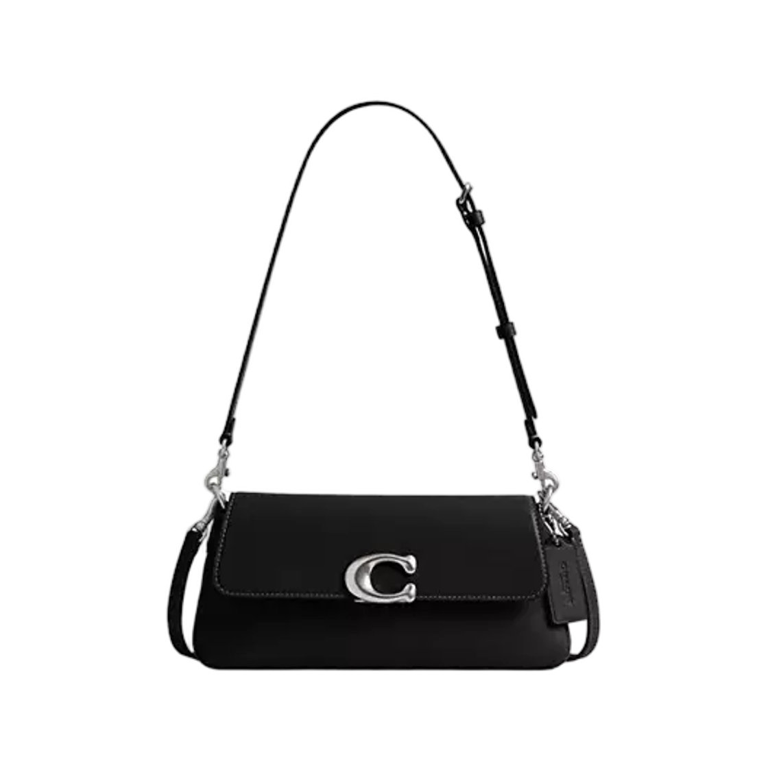 CAM16-LHBLK Coach Jet Shoulder Bag Silver Black