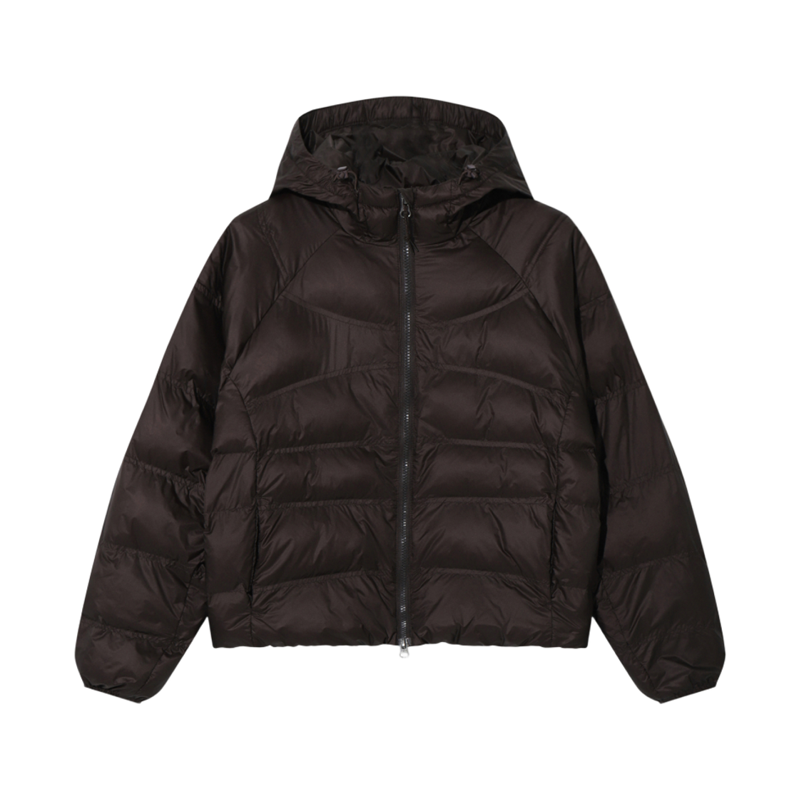1100FS264JK01F002234 [5% 적립] FILA Quilted Hood Puffer Jacket Brown