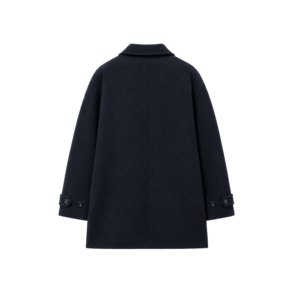 인사일런스우먼 소프트 하프 발마칸 코트 다크 네이비(INSILENCE WOMEN Soft Half Balmacaan Coat DARK NAVY) - 2