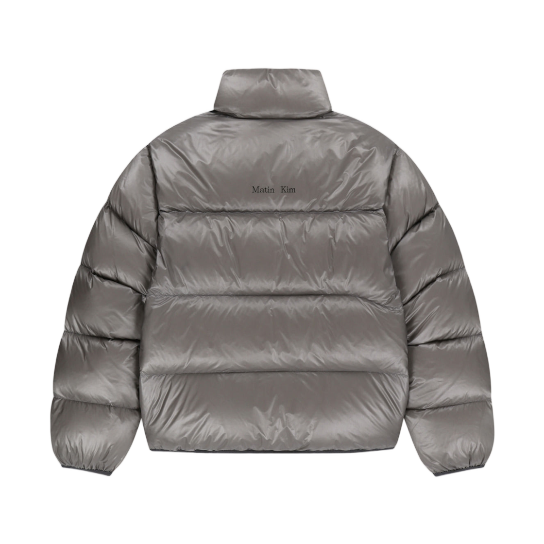 마뗑킴 아이콘 로고 다운 점퍼 라이트 그레이(Matin Kim Icon Logo Down Jumper In Light Grey) - 2