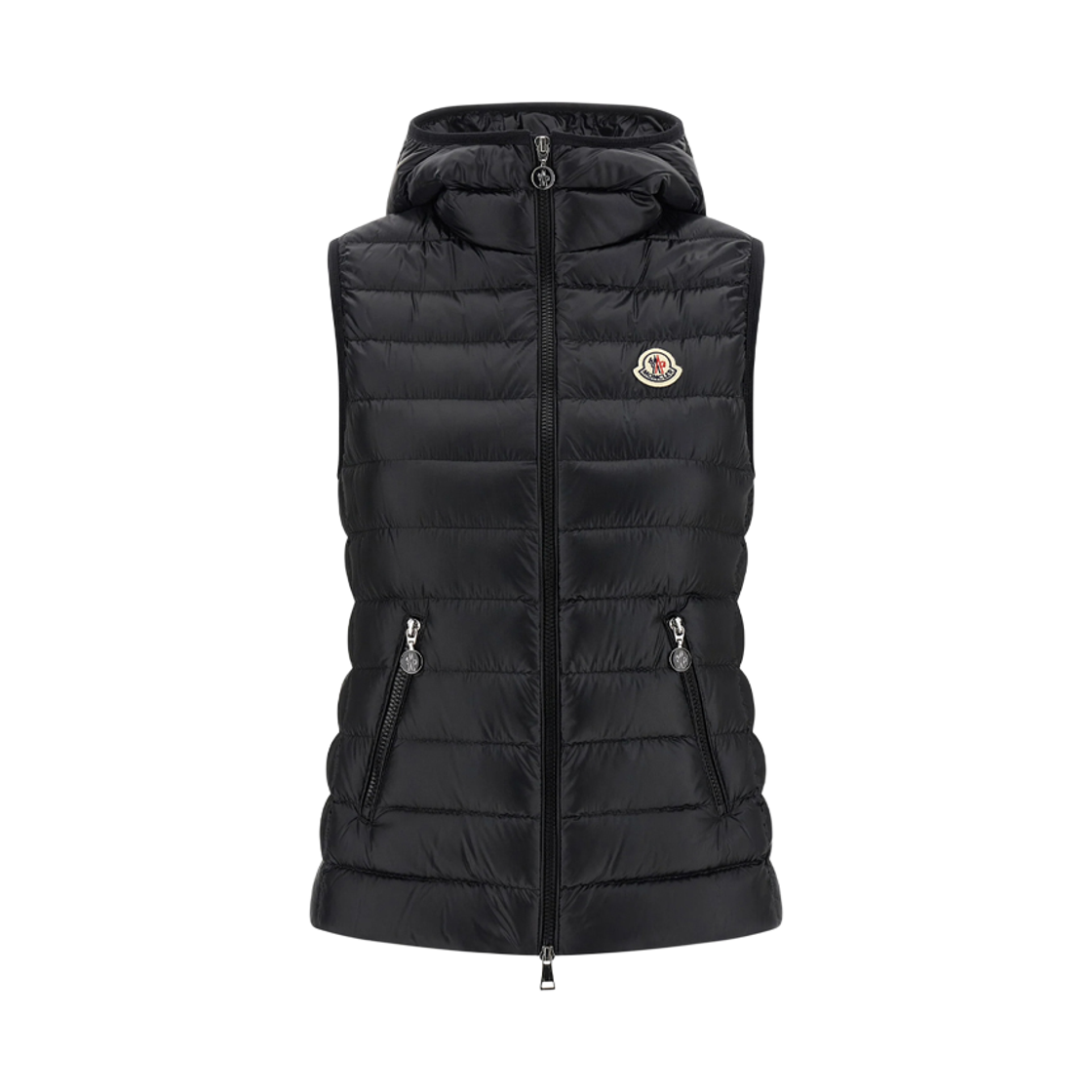 1A000 98 597YG 999 [15% 쿠폰] Moncler Glygosse Logo Patch Down Vest Black - 26SS