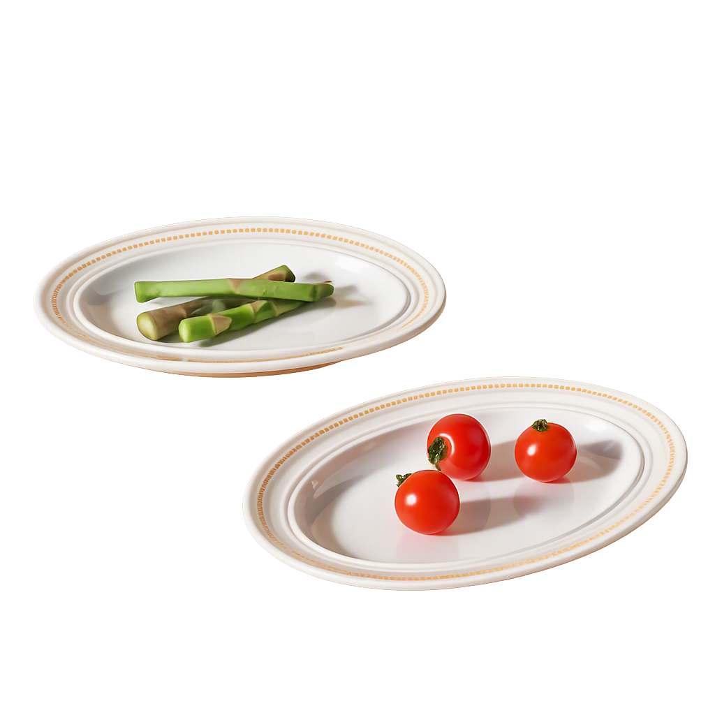 COR113 Corelle Coordinates Rosemont Oval Plate 2‑Piece