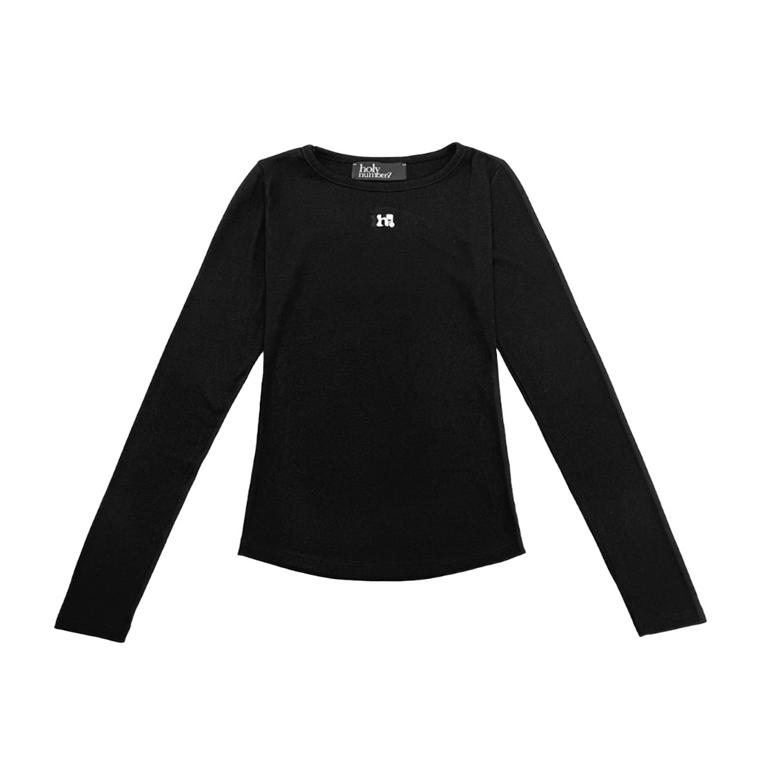 7TS2FA07WBB000 Holy Number 7 Holy White Symbol Long Sleeve _ Black