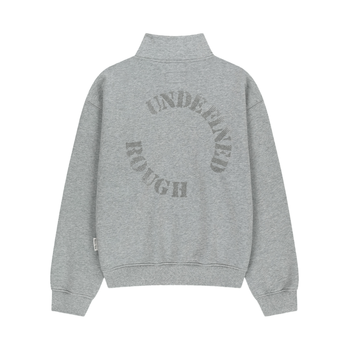 마뗑킴 로고 쿼터 집업 그레이(Matin Kim Logo Quarter Zip Up In Grey) - 2