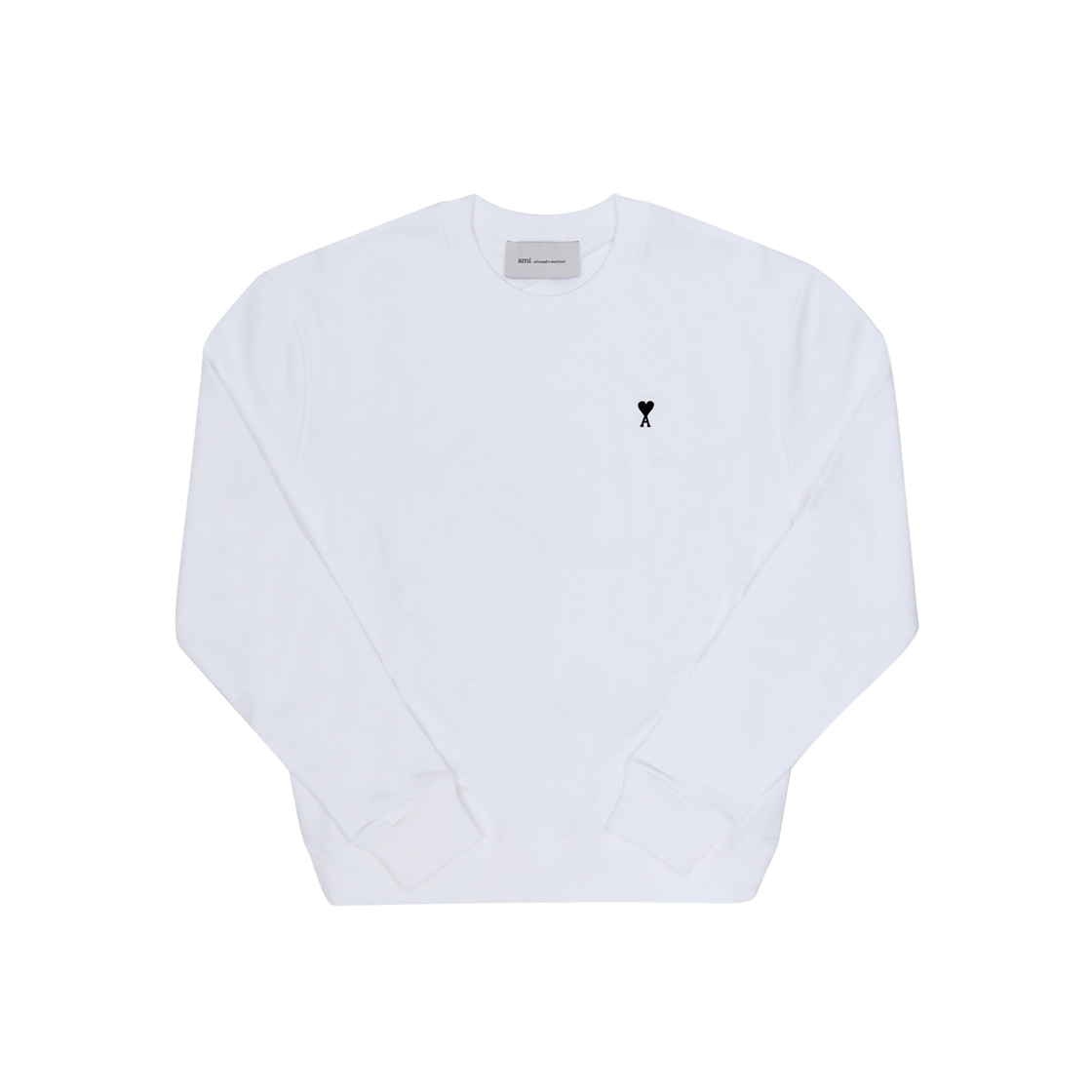 HSW763 730 100 [15% 쿠폰] AMI de Coeur Cotton Sweatshirt White Black
