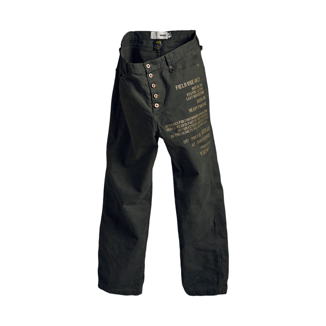 왑웍스 서비스 레코드 팬츠 올리브(Wapworks Service Record Pants Olive)
