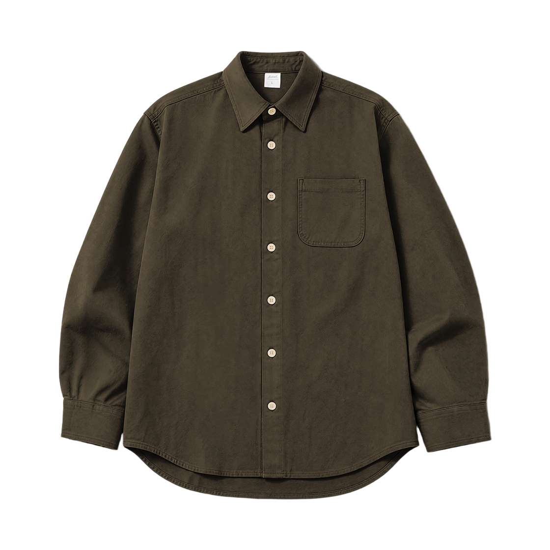 제멋 웰드 헤비 코튼셔츠 브라운 ISLS2720(JEMUT Weld Heavy Cotton Shirt Brown ISLS2720)