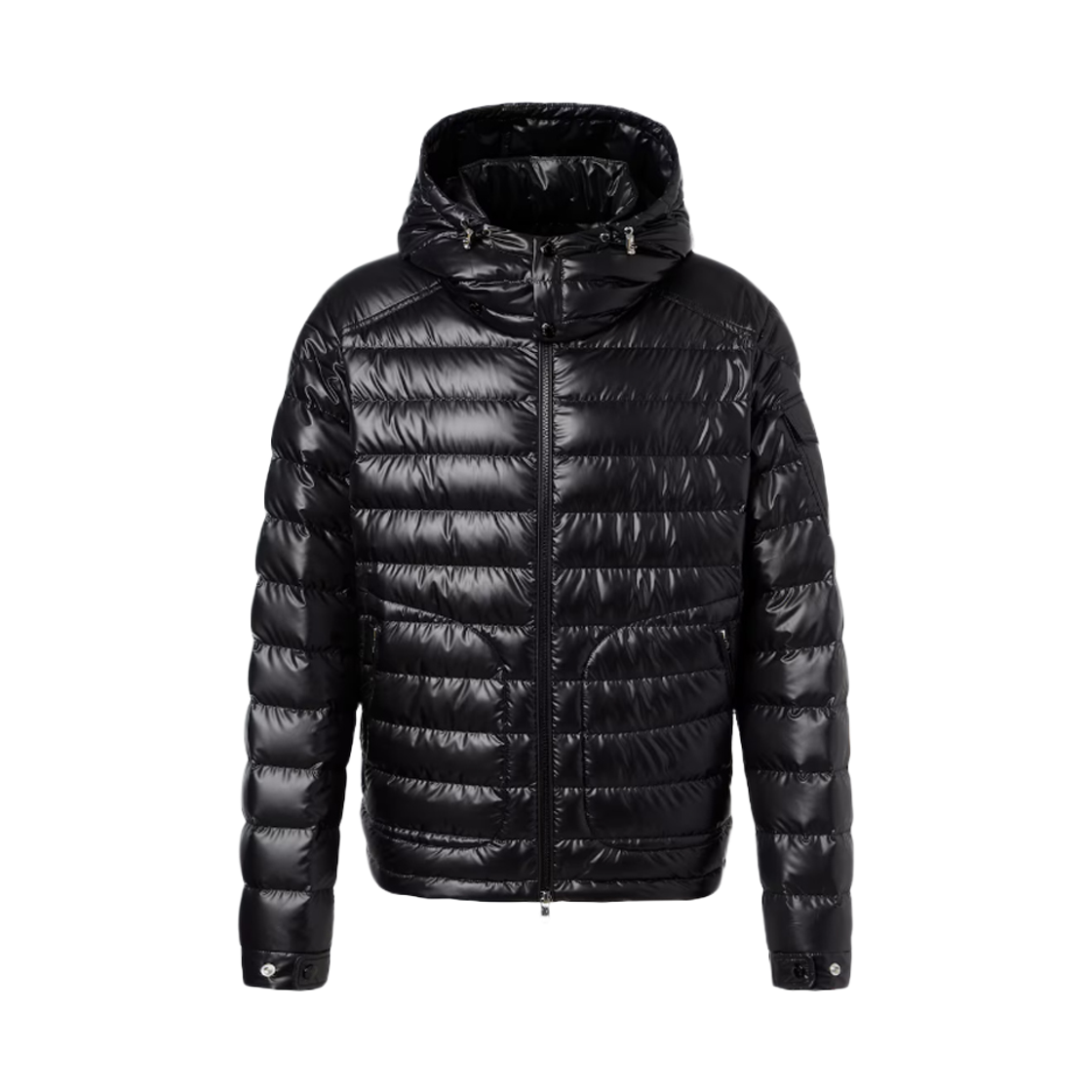 1A001 02 595ZJ 999 [15% 쿠폰] Moncler Lauros Logo Patch Lightweight Down Jacket Black - 26SS
