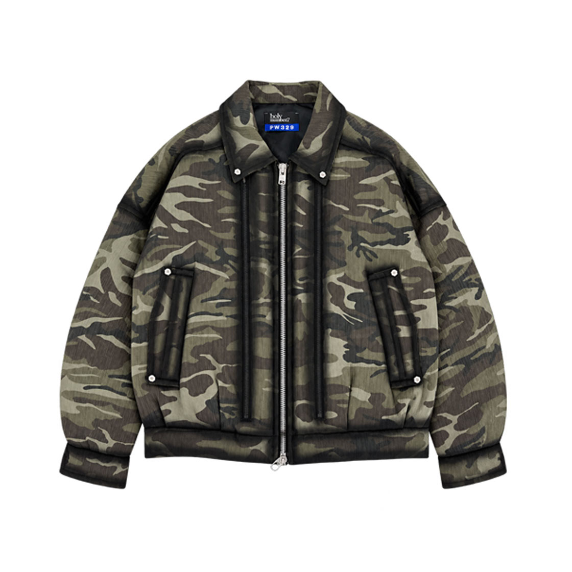 PJA2FD26UJK00M PJA2FD26UJK00L Holy Number 7 Double Zip Pocket Blouson_Camo