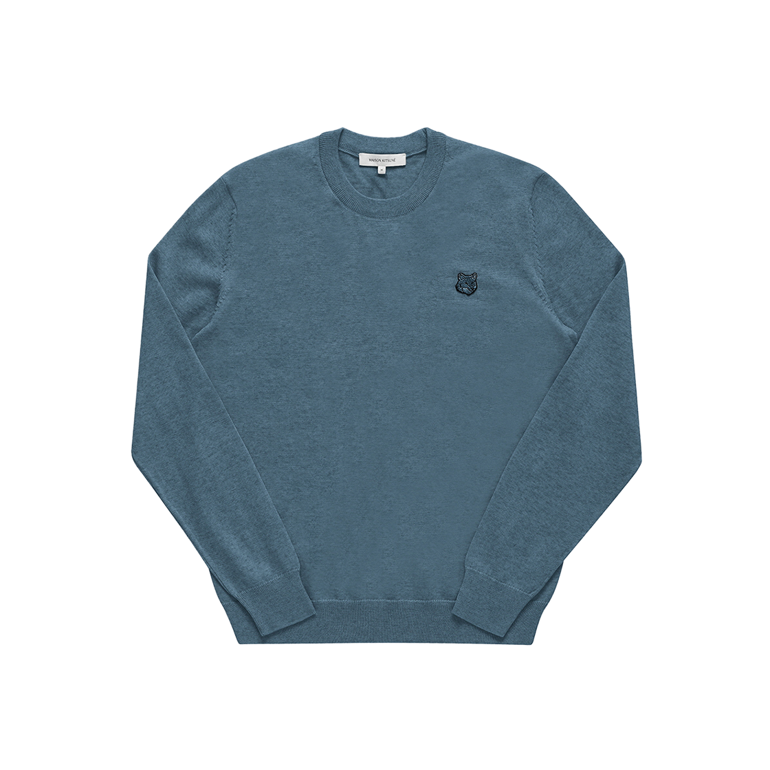 MM00815KT1036 0075 [15% 쿠폰] Maison Kitsune Bold Fox Head Patch Regular Jumper Breton Blue