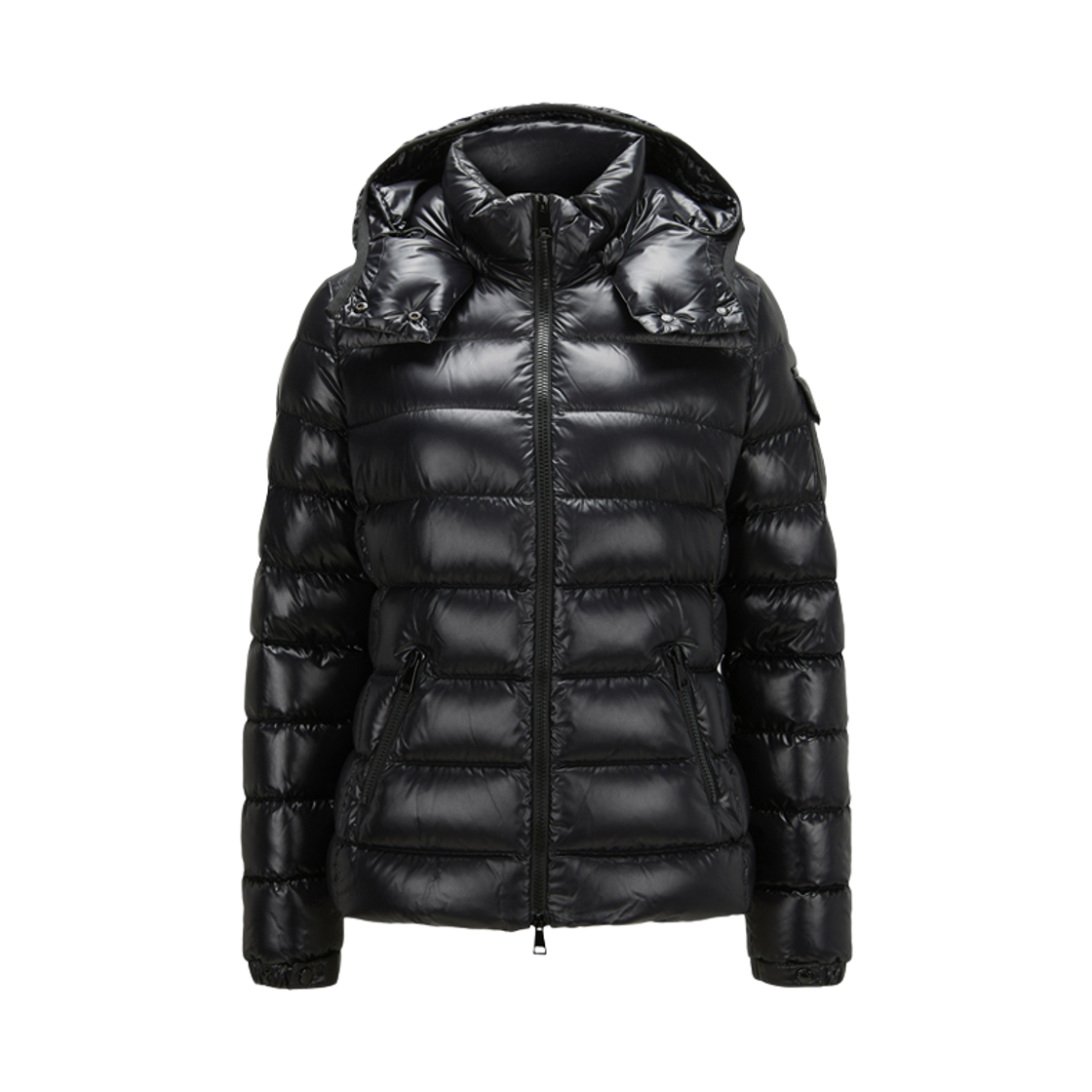 1A524 00 68950 999 [15% 쿠폰] Moncler Bady Logo Patch Glossy Down Jacket Black - 26FW