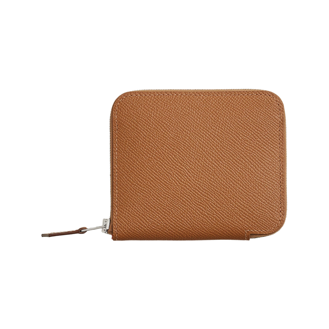 H069646CKAX Hermes Silk'In Compact Wallet Epsom & Gold Bleu Paradis Gris Perle