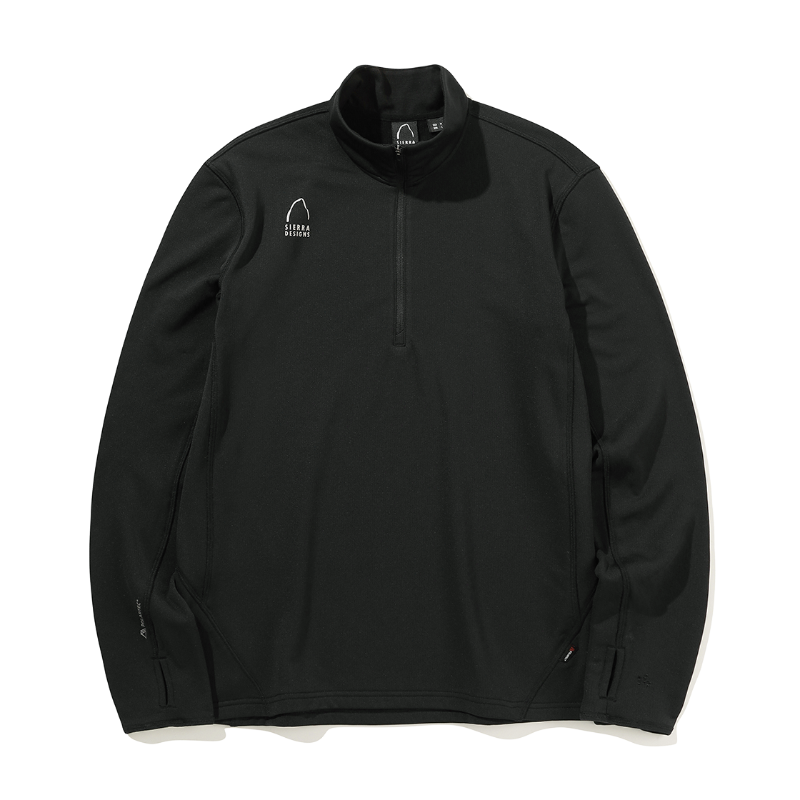 N6321SRL91BLK SIERRA DESIGNS MANDENHALL Polartec Power Grid Half-Zip Slim Fit Black