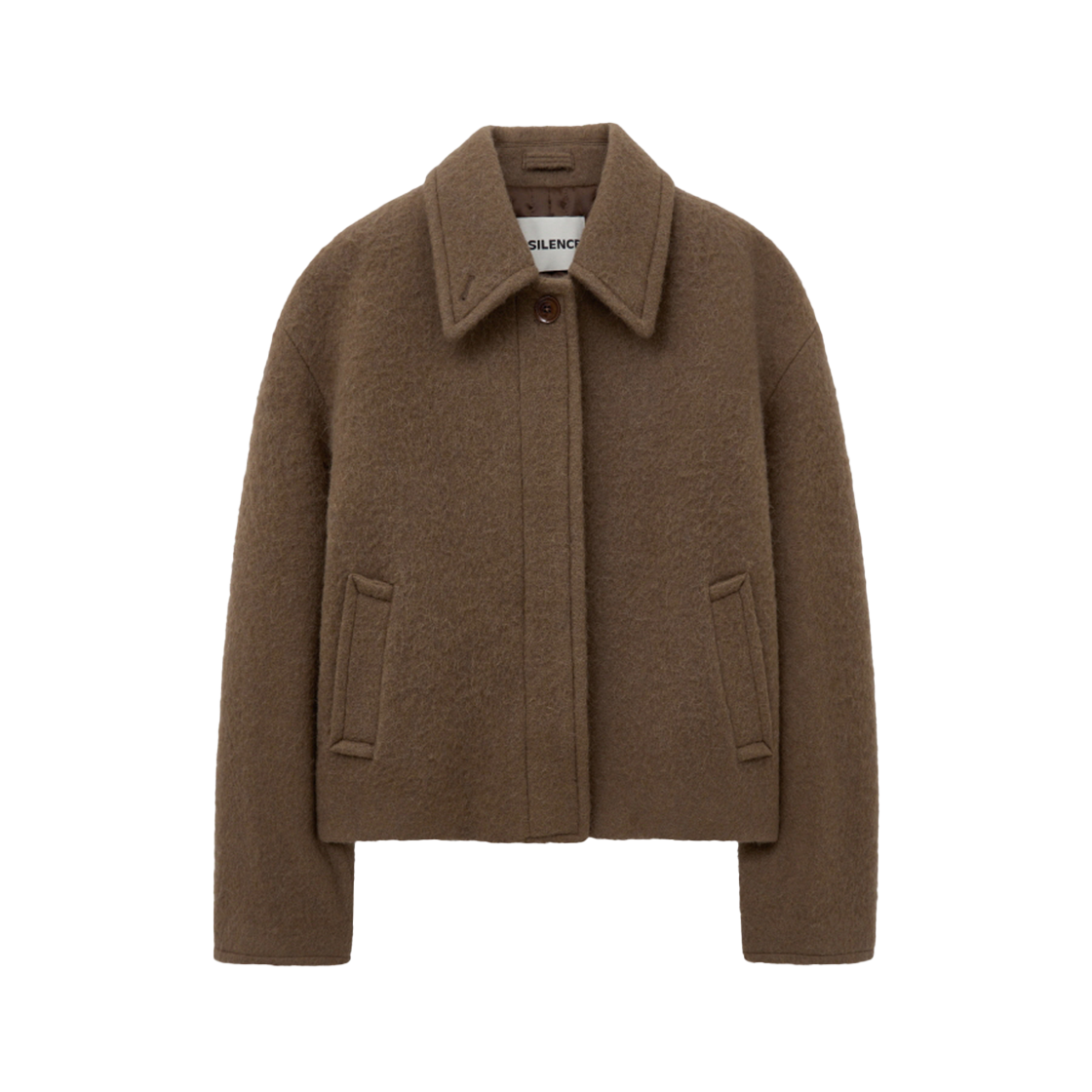 인사일런스우먼 헤어리 알파카 하프 코트 카멜(INSILENCE WOMEN Hairy Alpaca Half Coat CAMEL) - 1