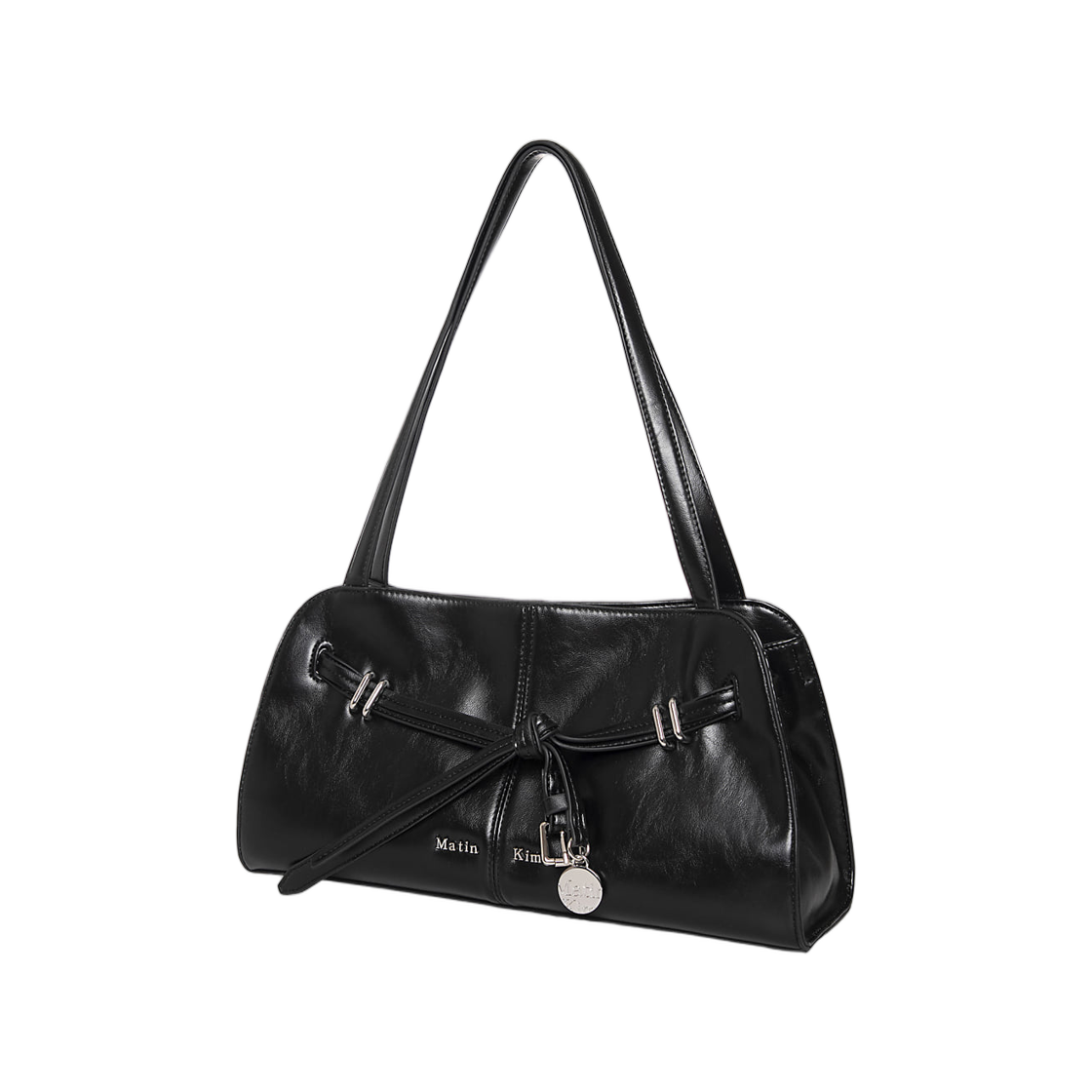 마뗑킴 드롭 테일 멜로우 숄더백 블랙(Matin Kim Drop Tail Mellow Shoulder Bag In Black) - 2