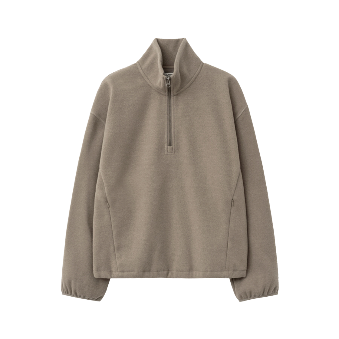 IW2F4TO07AB INSILENCE WOMEN Classic Fleece Quarter-Zip ASH BEIGE