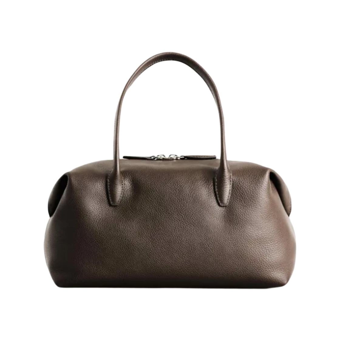 1329680003 COS Montmartre Bowling Bag Leather Dark Brown