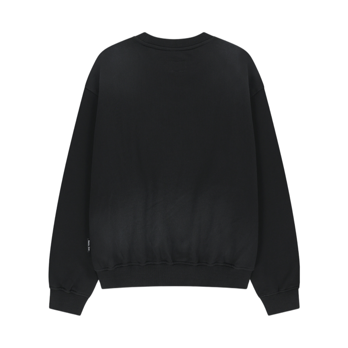 마뗑킴 빈티지 스프레이 로고 스웨트셔츠 블랙(Matin Kim Vintage Spray Logo Sweatshirt In Black) - 2