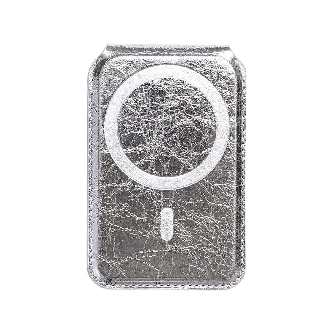 마뗑킴 마그네틱 플립 카드 월렛 실버(Matin Kim Magnetic Flip Card Wallet In Silver) - 2