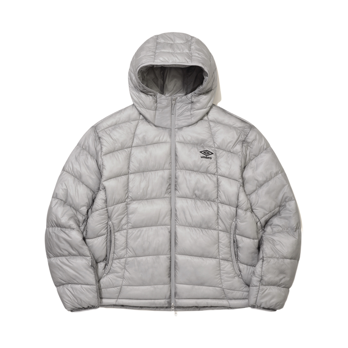 엄브로 엑스레이 후드 경량 패딩 자켓 라이트 그레이(Umbro X-Ray Hooded Lightweight Padded Jacket Light Grey)