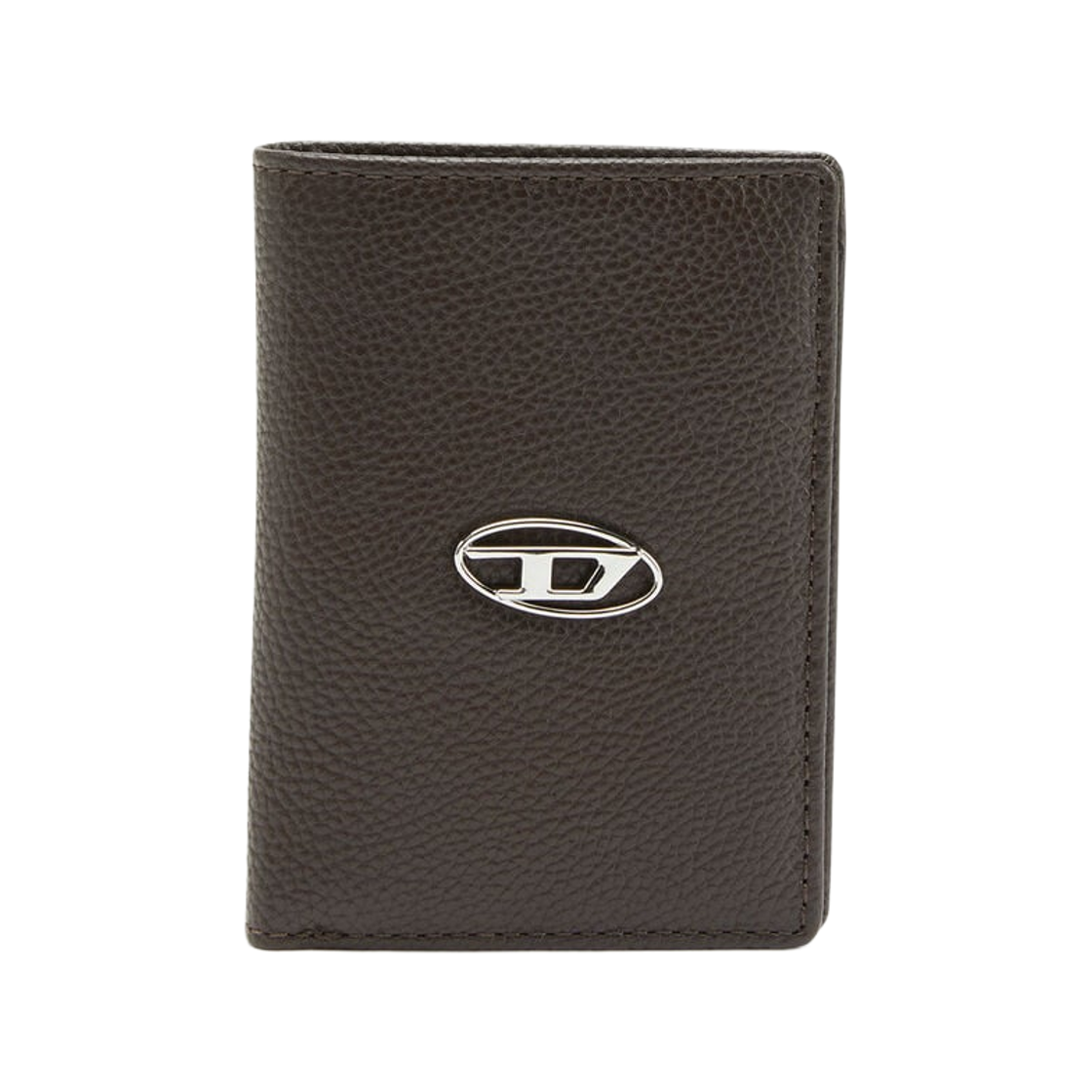 디젤 로고 플라크 레더 바이폴드 월렛 브라운(Diesel Leather Bi-Fold Wallet with Logo Plaque Brown)