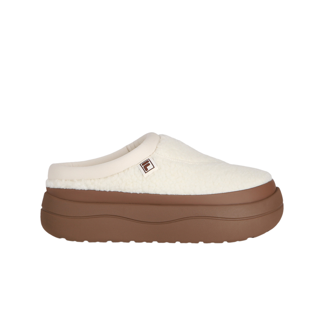 1100FS264BT03X005263 [5% 적립] FILA Puffer Platform Mule Beige