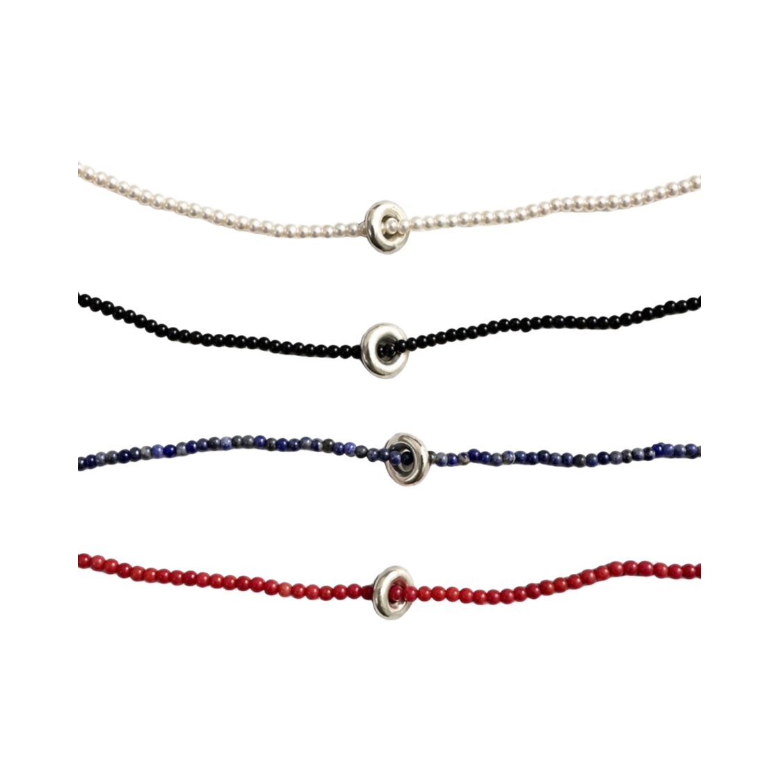 라피씬 도넛 비즈 목걸이 [4 컬러](LA PISCINE Donut Beads Necklace [4 colors]) - 1