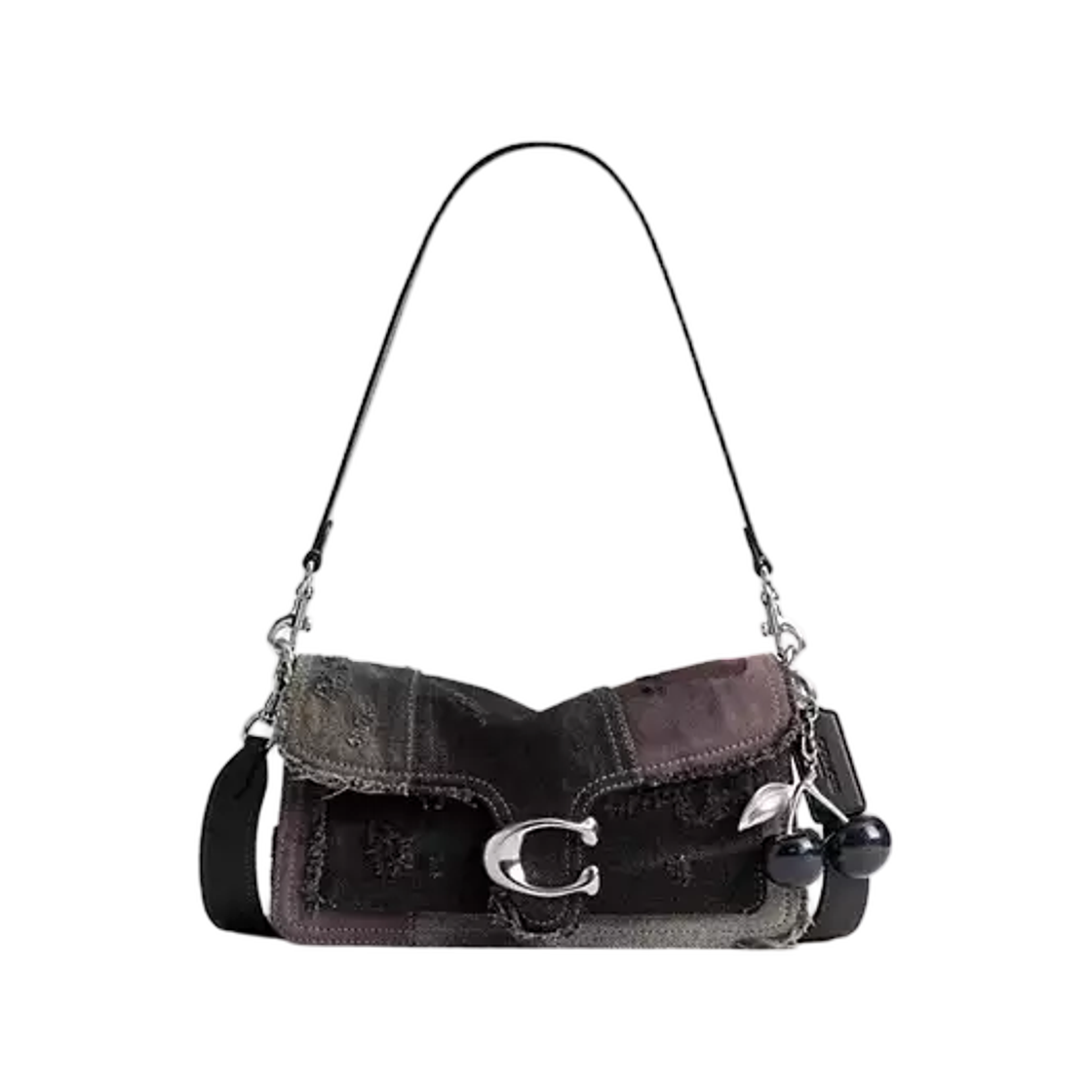 CGV16-LHBLK Coach Tabby Shoulder Bag 26 Inspired By Soyeon Silver Black