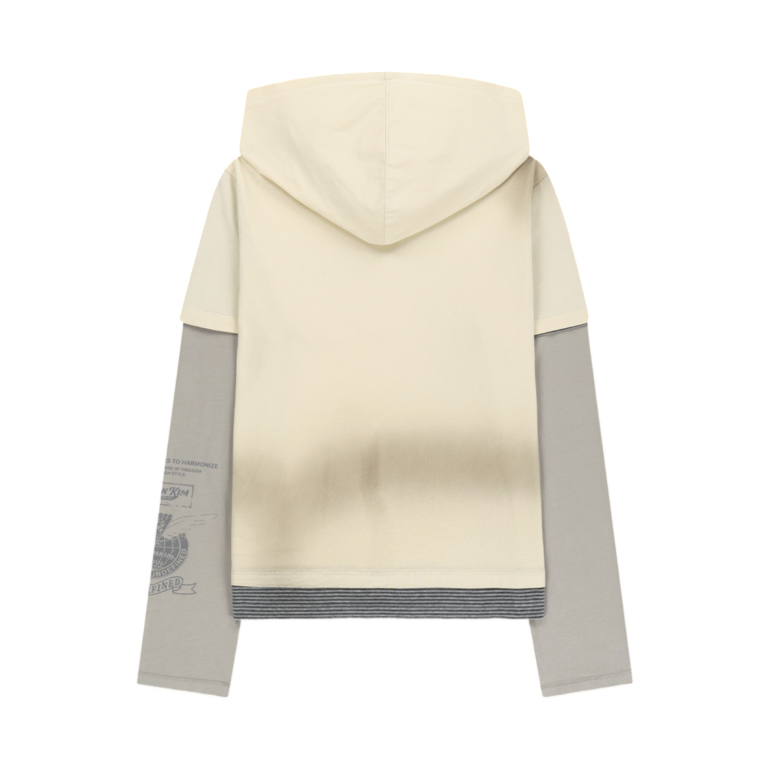 (W) 마뗑킴 더스트 워시드 레이어드 후드 탑 버터((W) Matin Kim Dust Washed Layered Hood Top In Butter) - 2