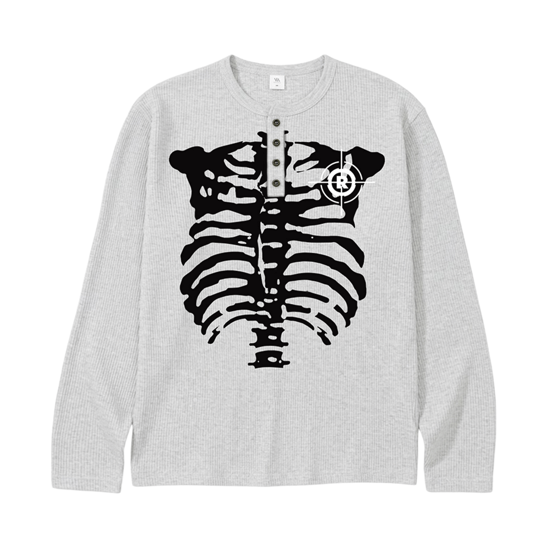 벤힛 Skeleton 와플 헨리넥 롱슬리브 브라운(VENHIT Skeleton Waffle Henley Long-Sleeve Brown) - 4