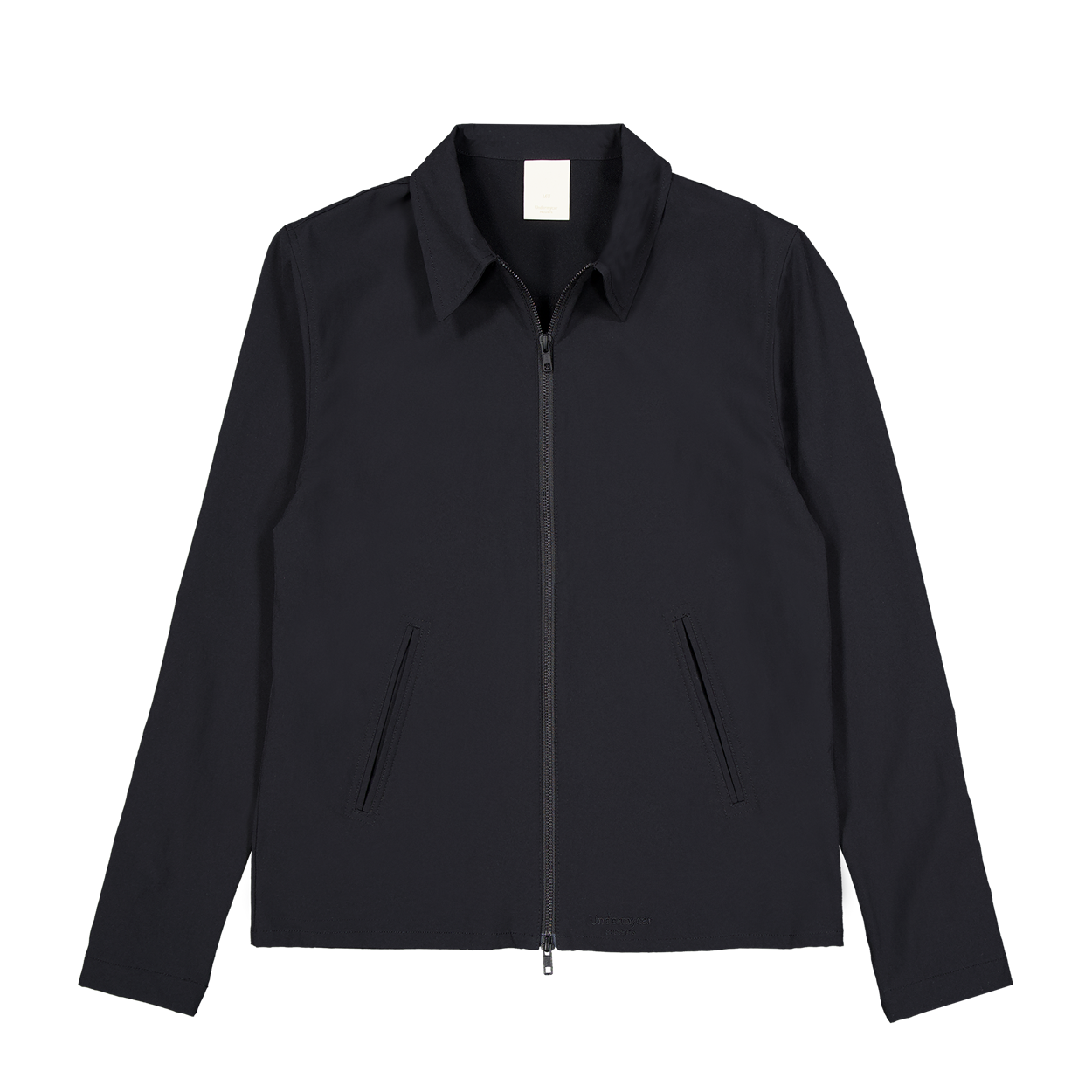 언더마이카 무.211 클래식 로고 미니멀 칼라 자켓 블랙(Undermycar Mu.211 Classic Logo Minimal Collar Jacket Black) - 2