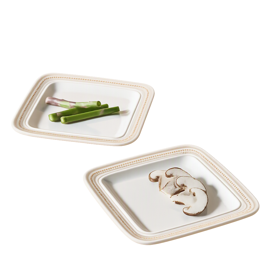 COR107 Corelle Coordinates Rosemont Square Plate 8‑inch 2‑Piece