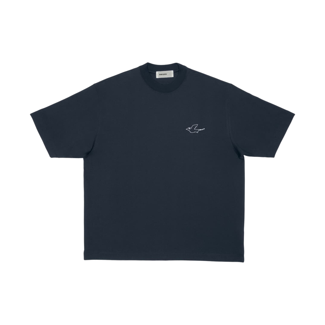 에브리원 x ooak 레코드 Ok 피죤 로고 티셔츠 네이비(everyone x ooak records Ok Pigeon Logo T-Shirt Navy) - 1