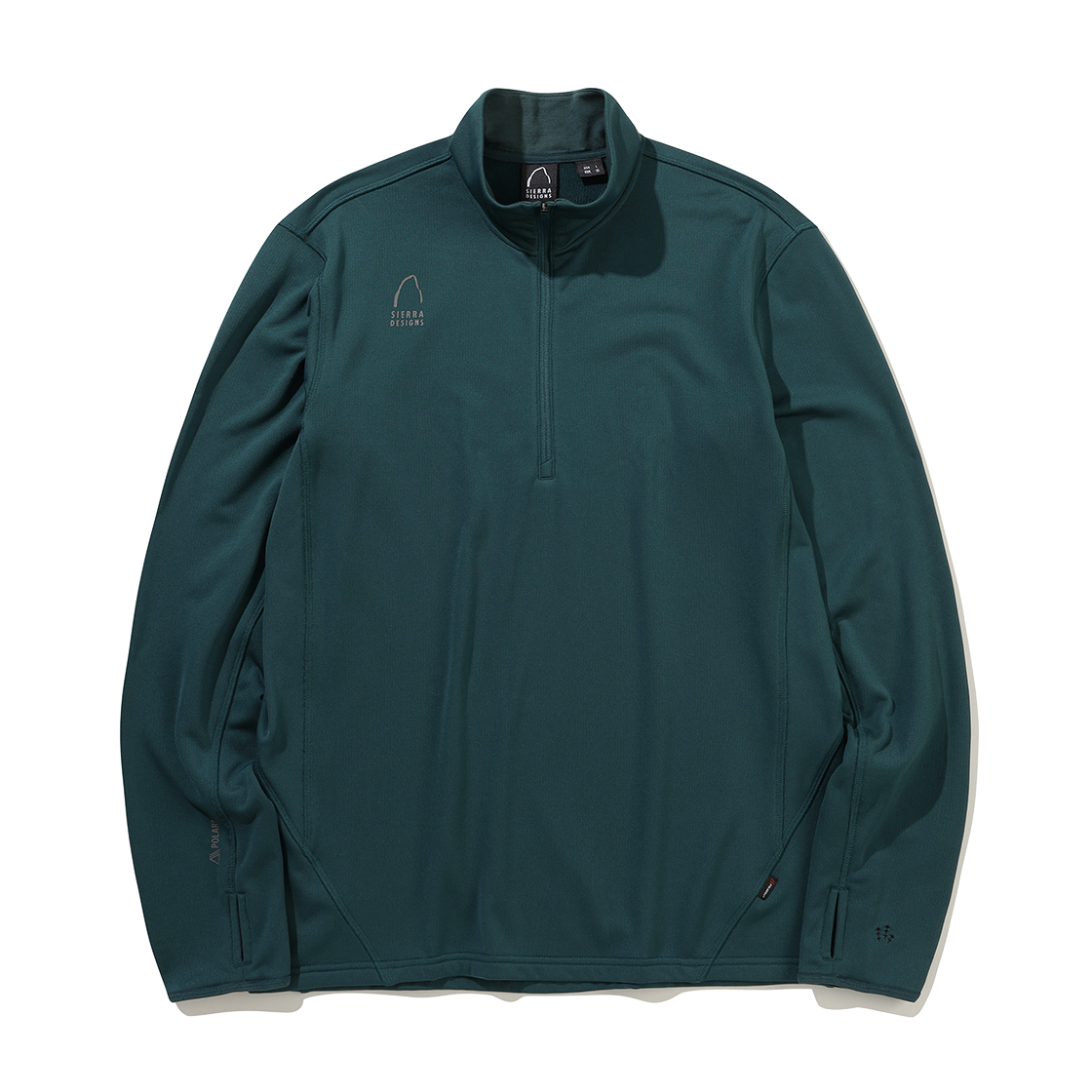 N6321SRL91DBG SIERRA DESIGNS MANDENHALL Polartec Power Grid Half-Zip Slim Fit Deep Blue Green