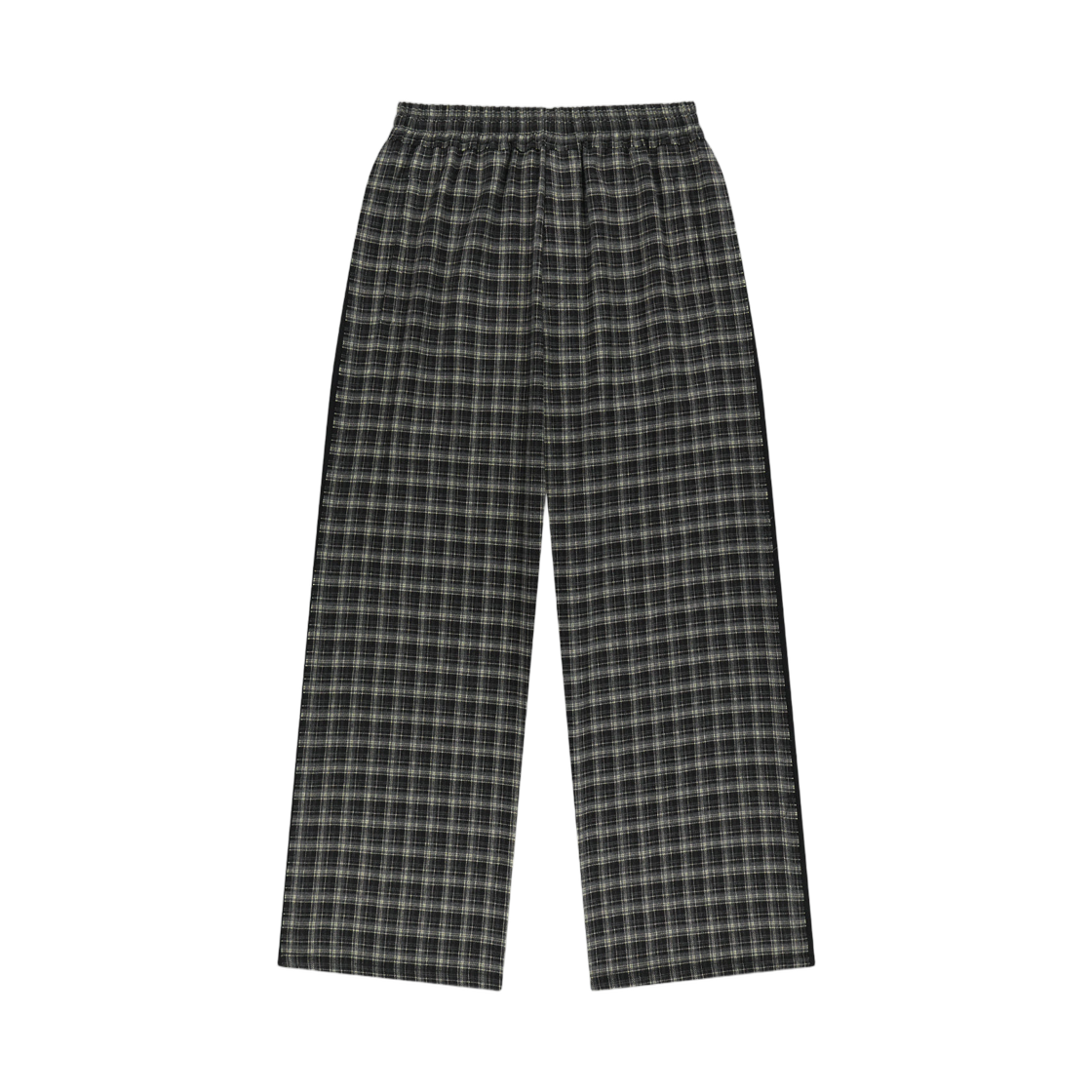 MK2677PT331UBB Matin Kim Check Mix Jersey Pants In Black
