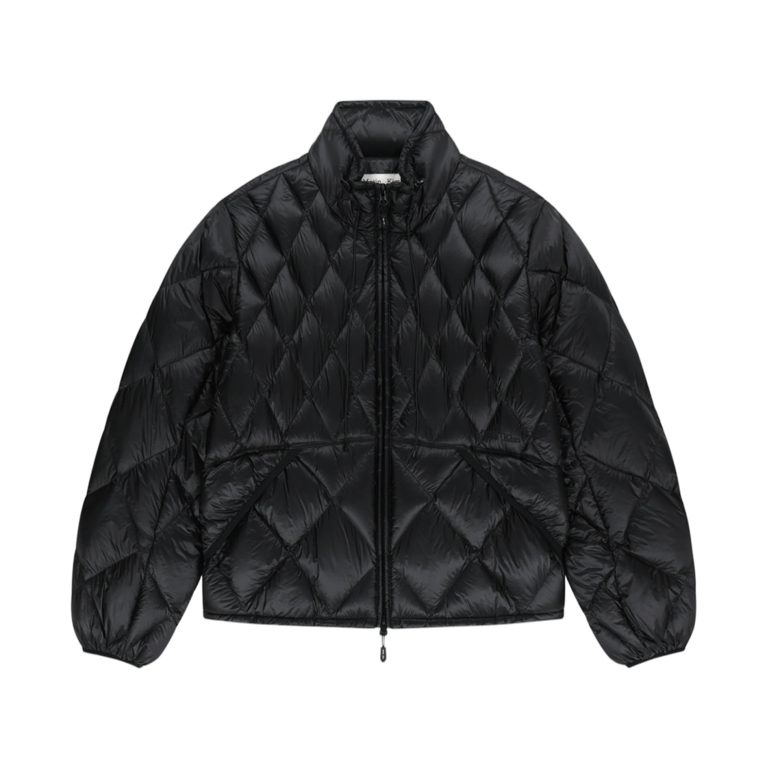 MK269ODW304UBB Matin Kim Mix Quilted Light Down Jumper In Black