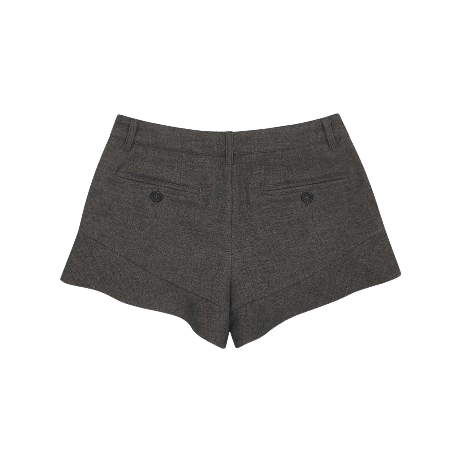 사파리스팟 프릴 울 숏 팬츠 브라운(Safarispot Frill Wool Short Pants Brown) - 2
